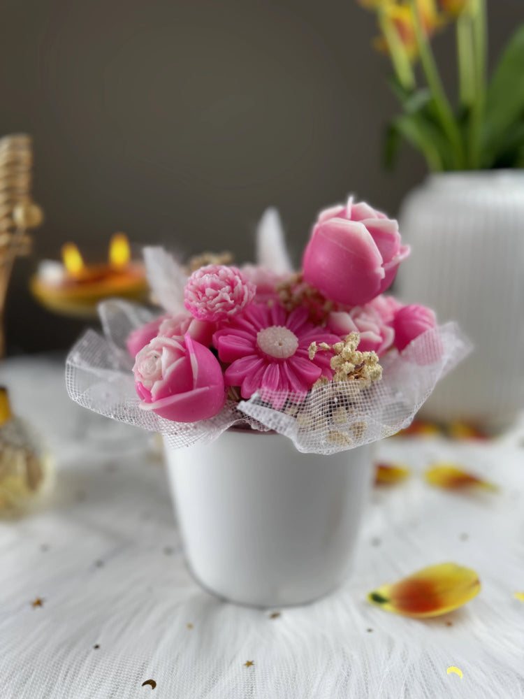🌸 Bucket of Flowers – Candle Collection